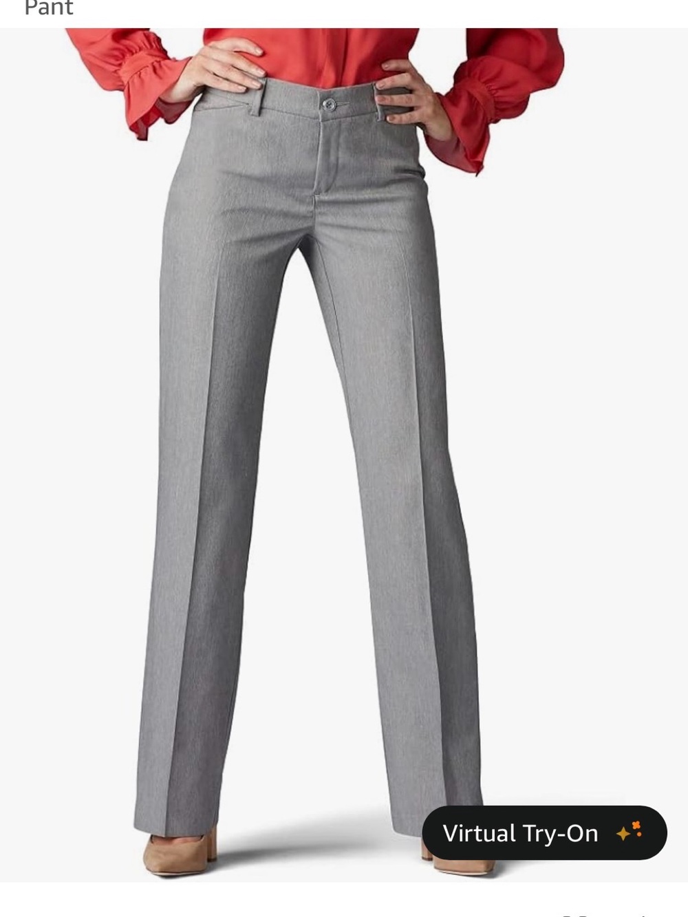 Size 8 Long - Light GrayWomen’s Trouser Dress Pants
